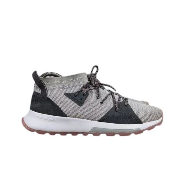 Adidas Shoes Women 6.5 Athletic Trail Running Quesa Cloudfoam Casual Active Gray - Picture 1 of 13